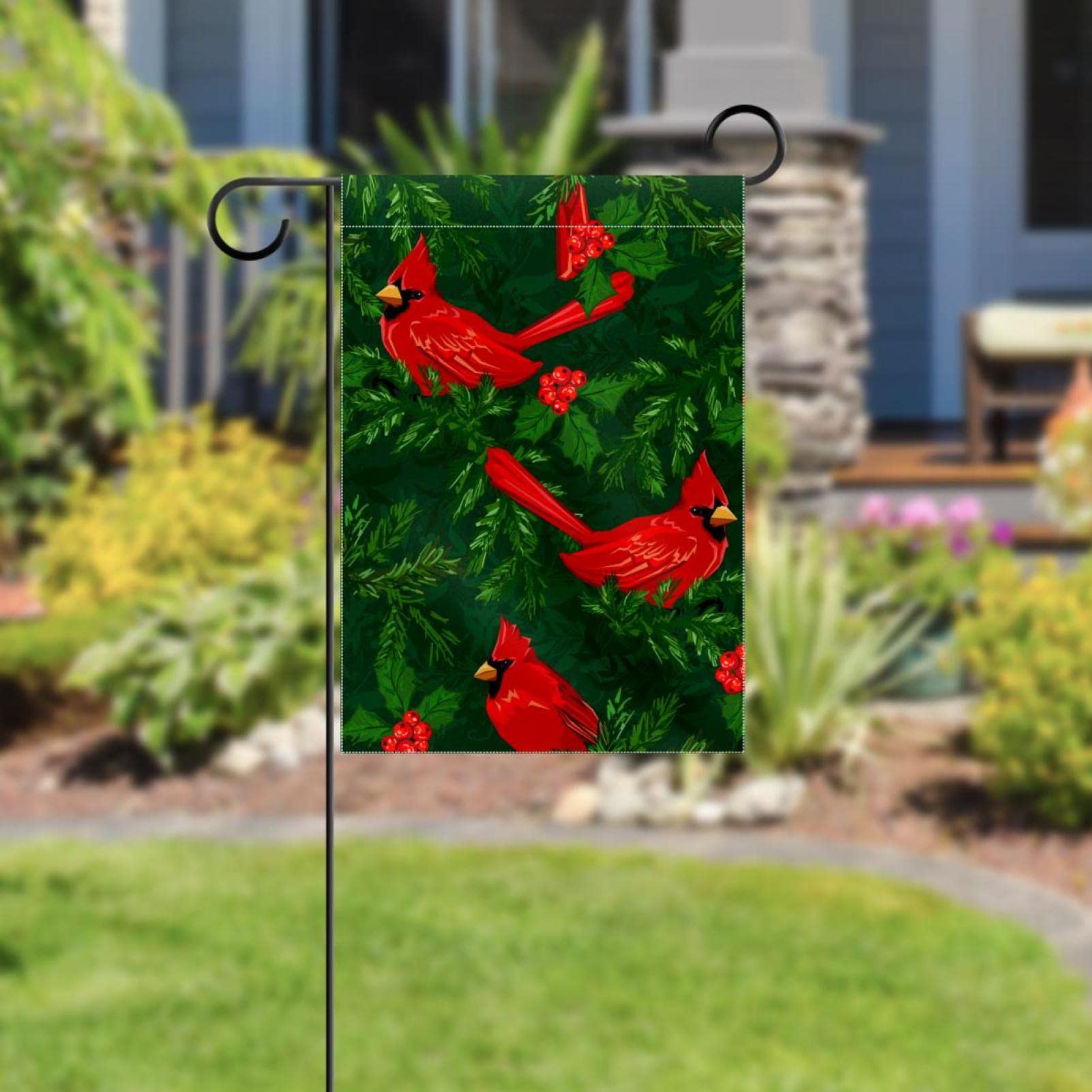 Artofy - Piccola bandiera decorativa da giardino con albero di