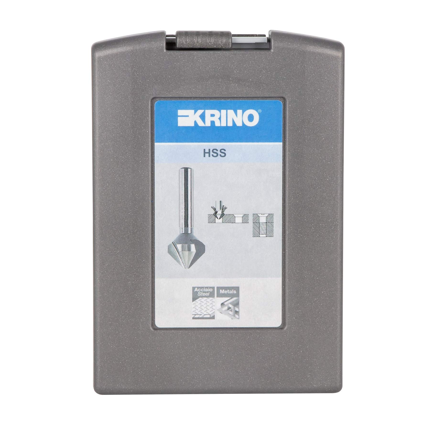 Krino 01270107 - Set Svasatori HSS Per Acciaio e Metalli - 6 Pezzi
