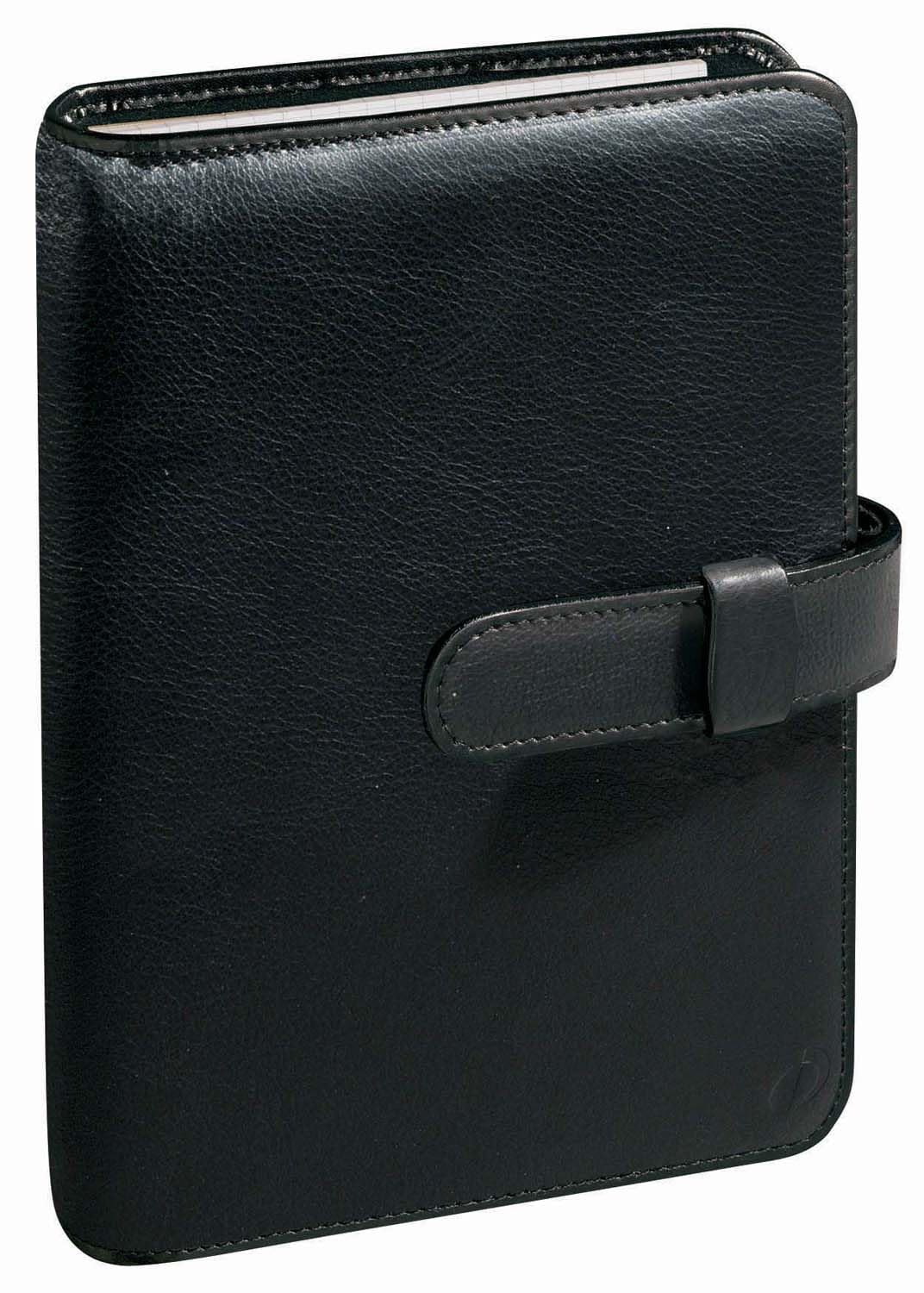 Quo Vadis Organiseur Timer 21 Prestige 2024-2025 - Semainier Français Soho Noir 15x21 Cm - Fabrication Française