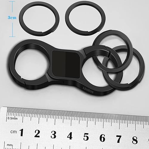 Miniatura 4 de Llavero de liberación rápida con 4 llaveros para automóvil para hombres y mujeres