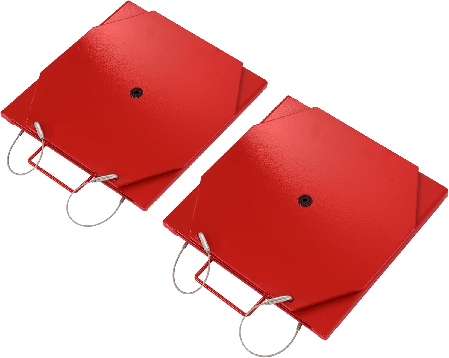 Alignment Turn Plate Steel for Passenger Car & Light Truck Wheel Alignment Front Turnplate Turntable Set Powder Coated Red 9000 LBS 2Pcs