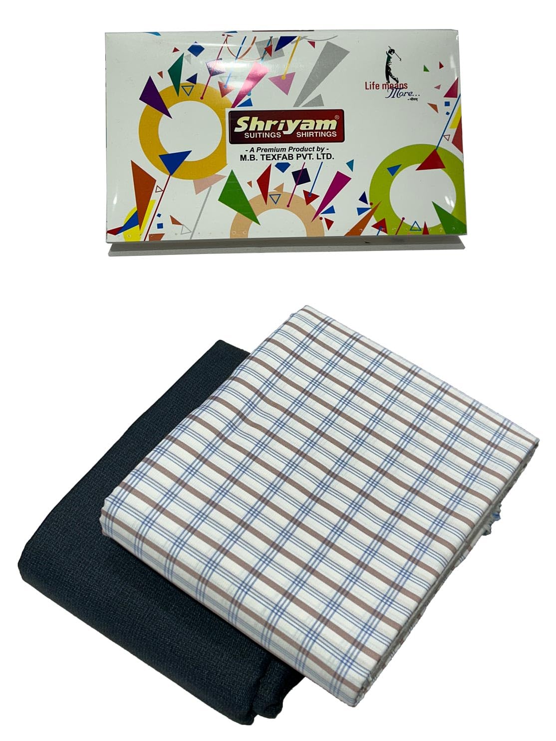 Checkered Shirt Pant Combo Pack (Checks, Free Size, Full Fabric)