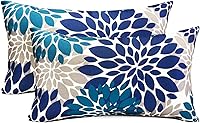 Vista 13 de Juego de 2 fundas de almohada decorativas de 18 x 18 pulgadas, fundas de almohada decorativas para sofá, sala de estar, exterior, funda de almohada