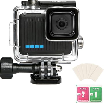 Waterproof Diving Housing for GoPro Hero- 196FT/60M Underwater Case with Mount, Protective Dive Case Shell Compatible for Hero 4K 2024 Action Camera Accessories Kit