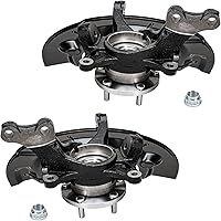 Vista 115 de Detroit Axle - 4 brazos de control de extremo delantero para Nissan Frontier Xterra 2000-2004 Brazos de control inferior y superior con rótulas