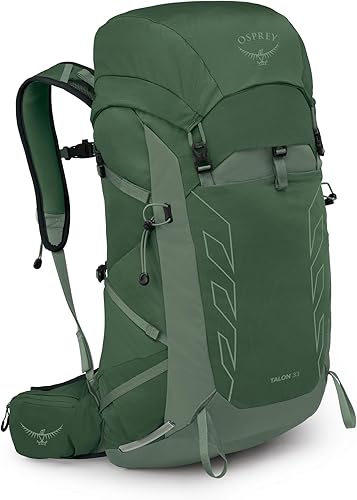Vista 24 de Osprey Talon 22L Mochila de senderismo ligera para hombre, mochila pequeña para viajes y campamento, gris fantasma/carbón oscuro