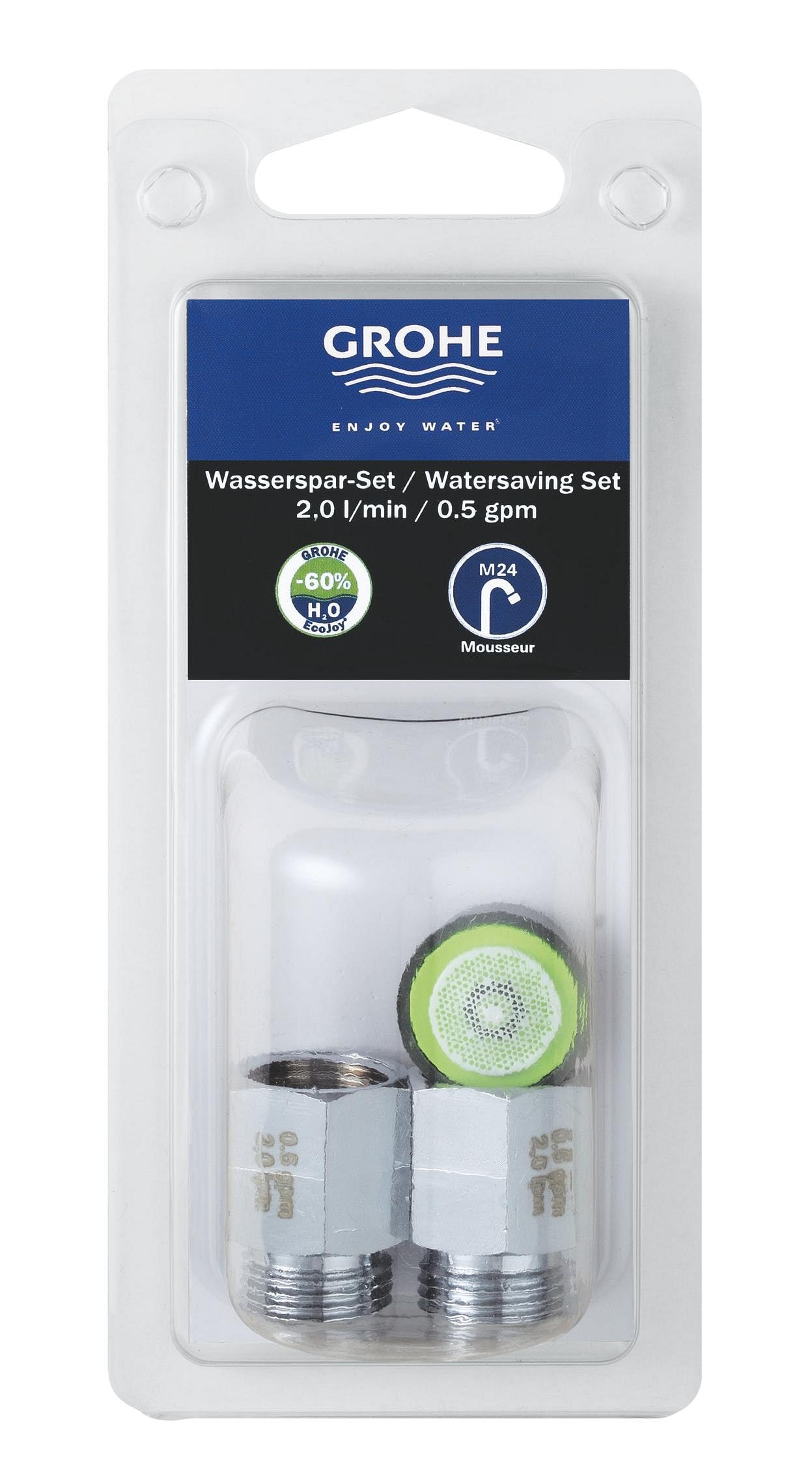 GROHE Wasserspar- Set (Durchfluss 1,9/min, passend für M22/24  
