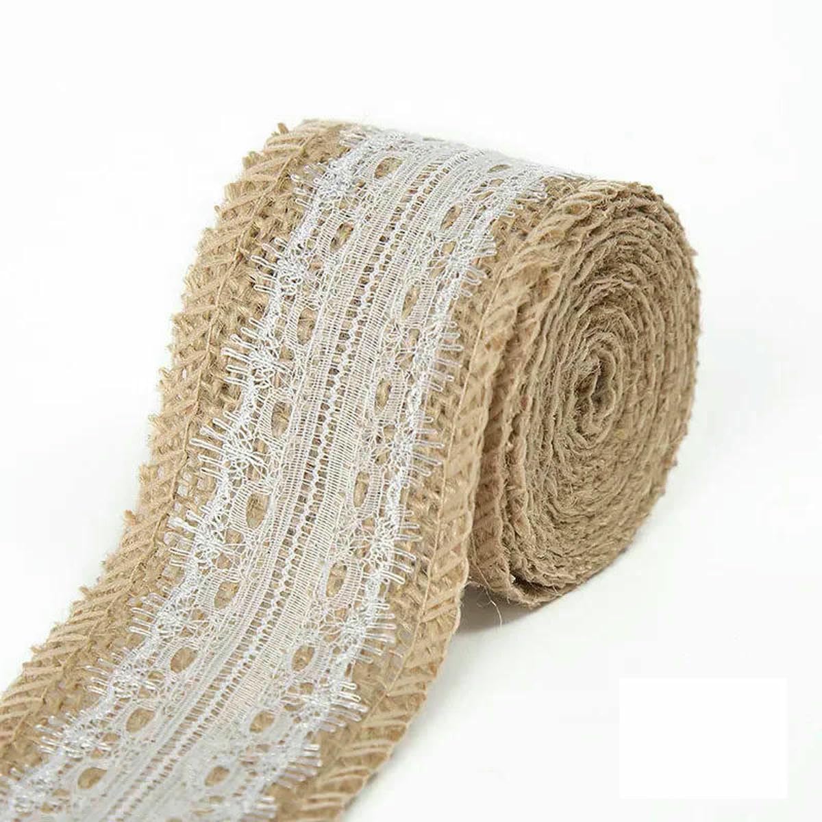 Jute Burlap Ribbon, Jute Burlap Ribbons Multicolor 5cm x 1 meter