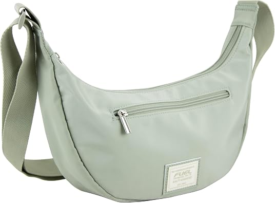 FUEL Banana Sling Bag for Women Lightweight Crescent Crossbody Bag with Adjustable Strap & Zipper Pocket