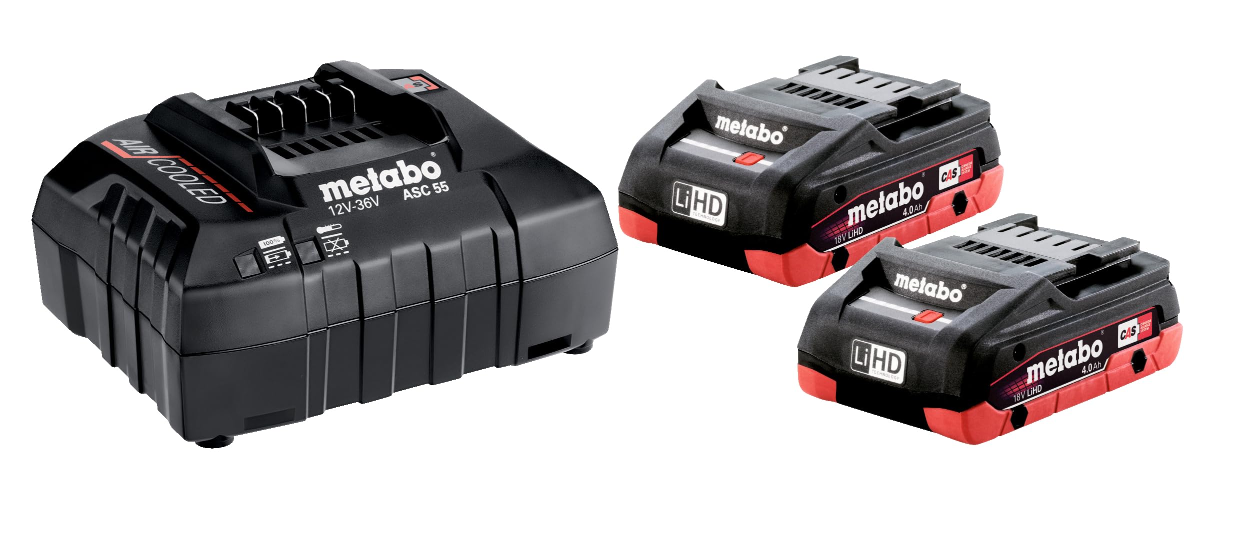 Metabo 18V 2X 4.0Ah Lihd Battery Starter Set