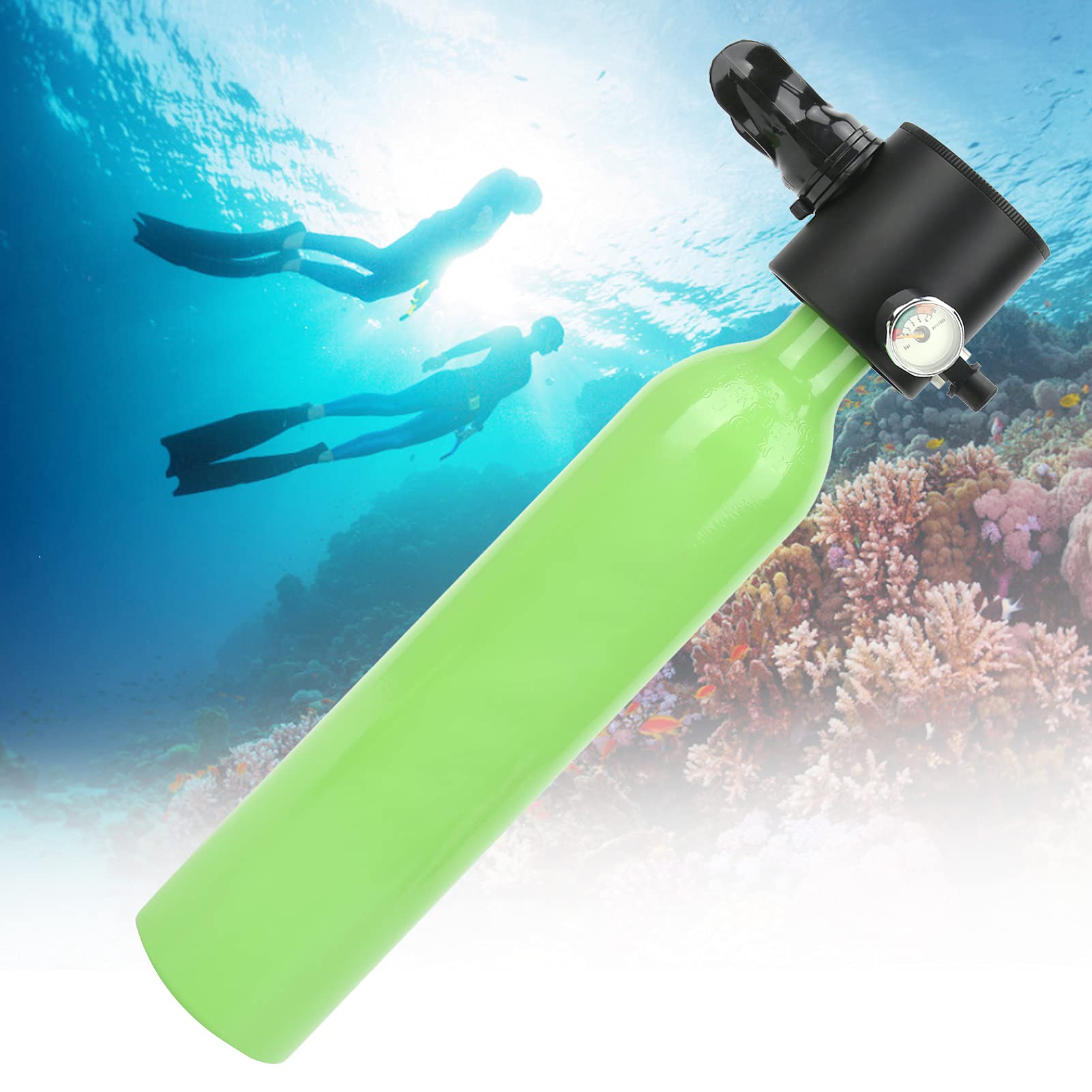 Amazon | ダイビングタンク 防水 発光圧力計付き 500ML ダイビング 