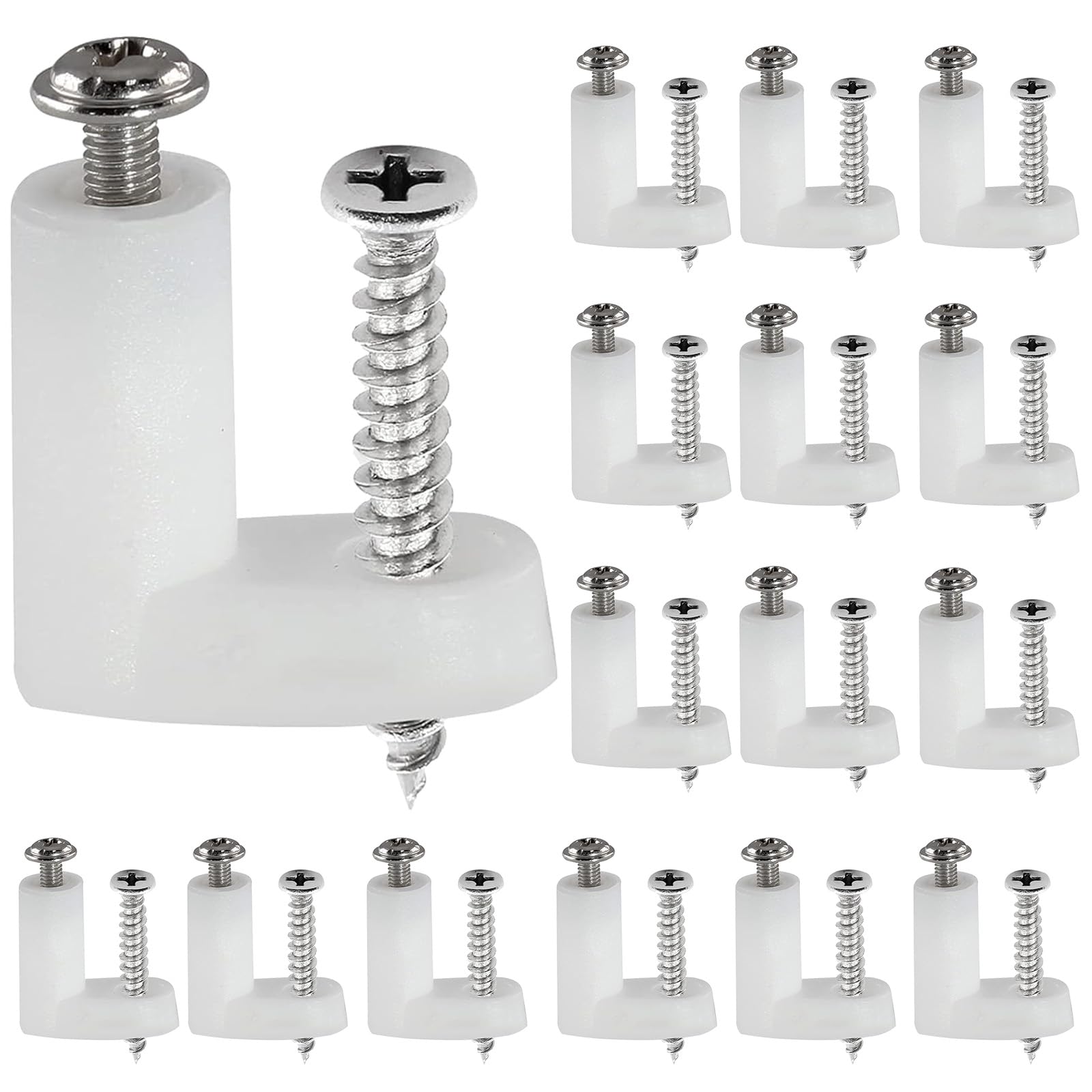 Zorveiio 100 Pcs PCB Board Mounting Feet with Screws, PCB Spacer Kit PCB Feet Plastic PCB Standoffs for Arcade Gaming Board Console Motherboard-image-17
