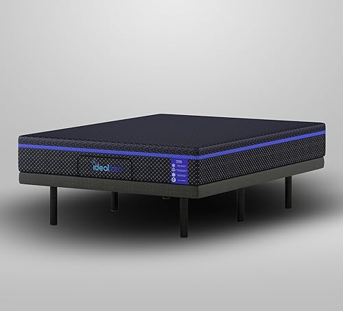 Miniatura 5 de iDealBed S4 Nebula Colchón híbrido de lujo + sistema de sueño de cama ajustable personalizado 3i, comodidad, refrigeración y soporte, funcionamiento