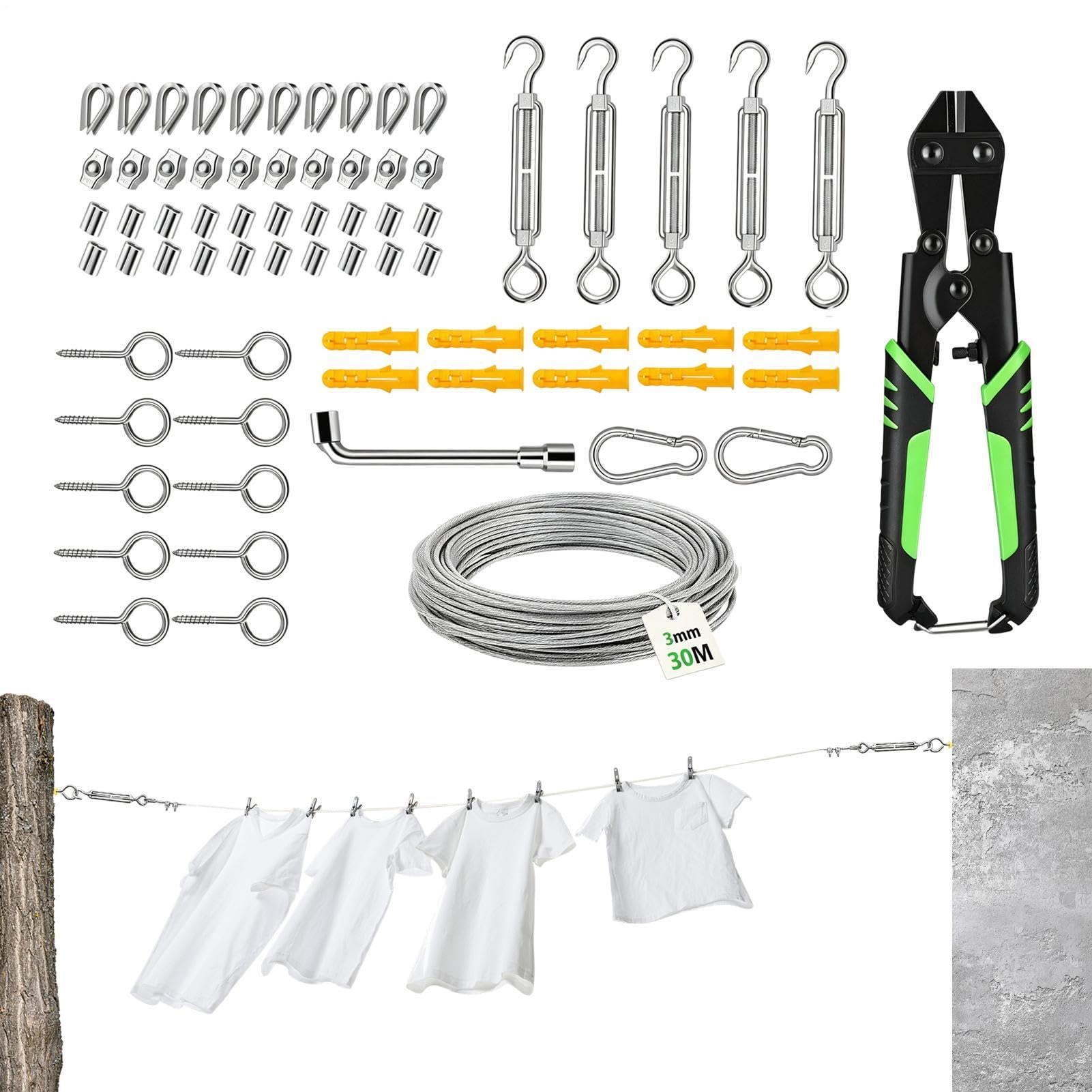 Crimpadora de cable de alambre con mango resistente, alicates de engaste de