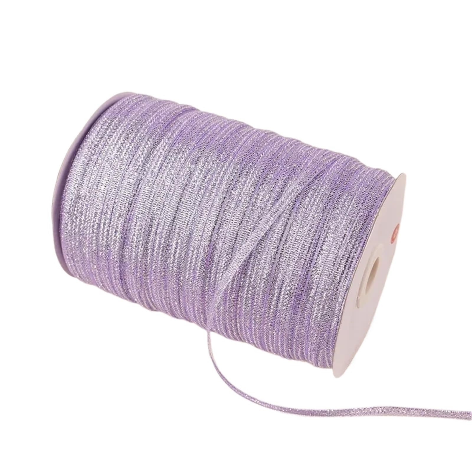 Ruban à paillettes violet 10 mètres de mercerie pour couture et loisirs créatifs