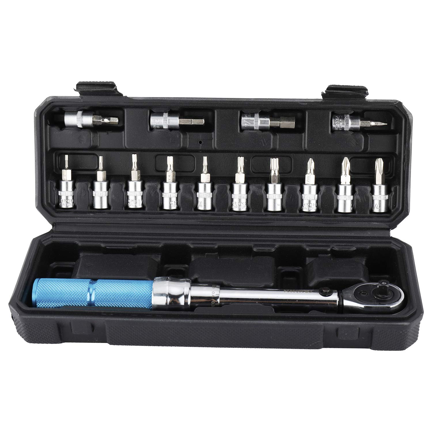 ARMAXAN Jeu De Clés Dynamométriques Pour Vélo 1-25 Nm [20 Pièces] ¼" Pour Vélo De