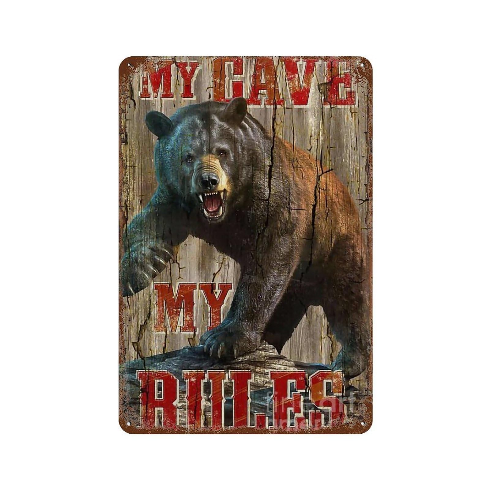 YHGERTKU Beer Wall Art Retro Iron Vintage Metal Tin Sign Poster Modern Decor for Living Rooms Gift 30x20cm