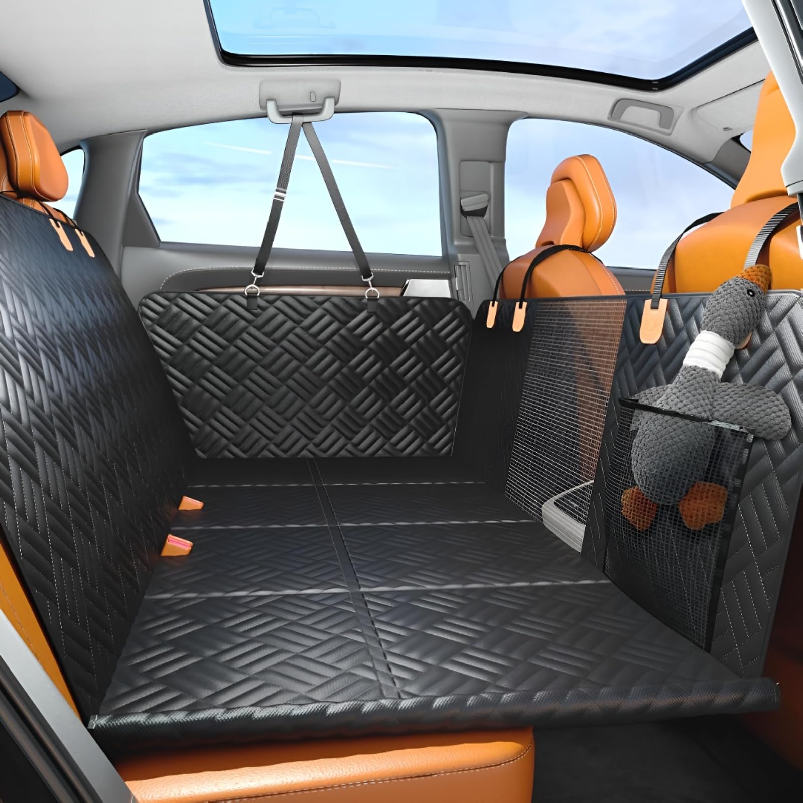 Amazon.co.jp: DEER-AFFLUX ペットドライブシート 犬 車 後部座席 犬