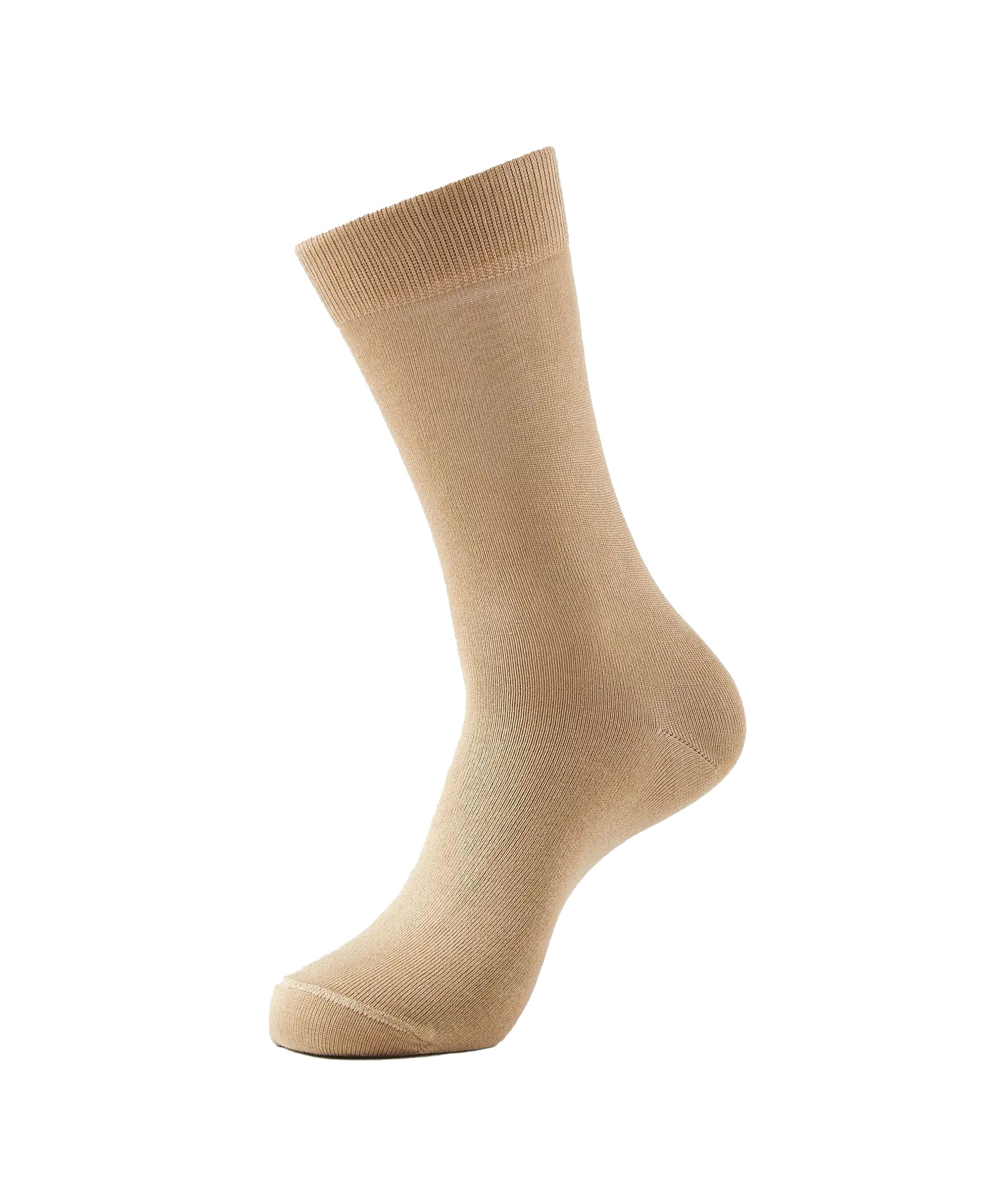 7192 Men's Mercerized Cotton Stretch Crew Length Socks with Stay Fresh Treatment