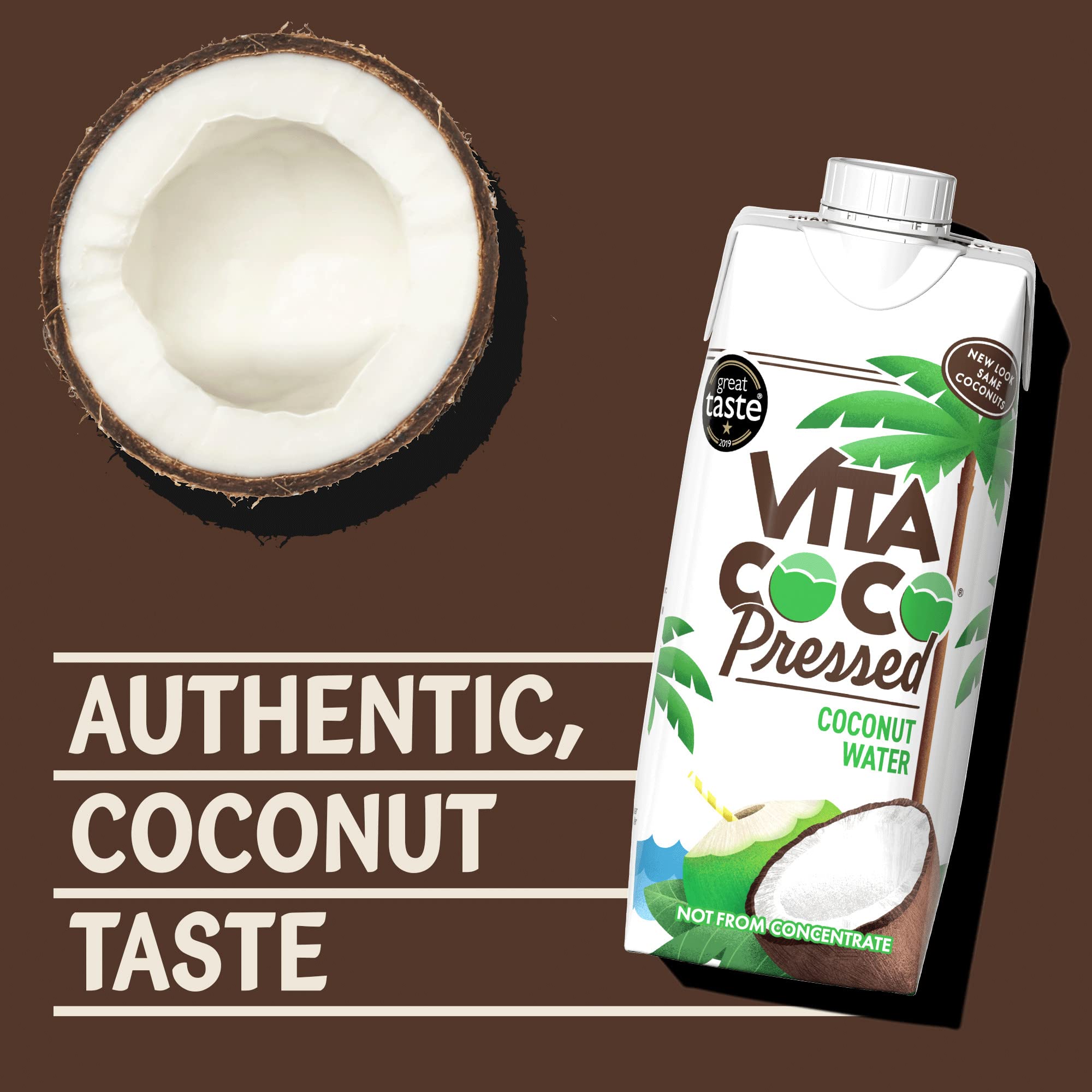 Vita Coco Pressed Coconut Water (330ml x 12) Naturally Hydrating