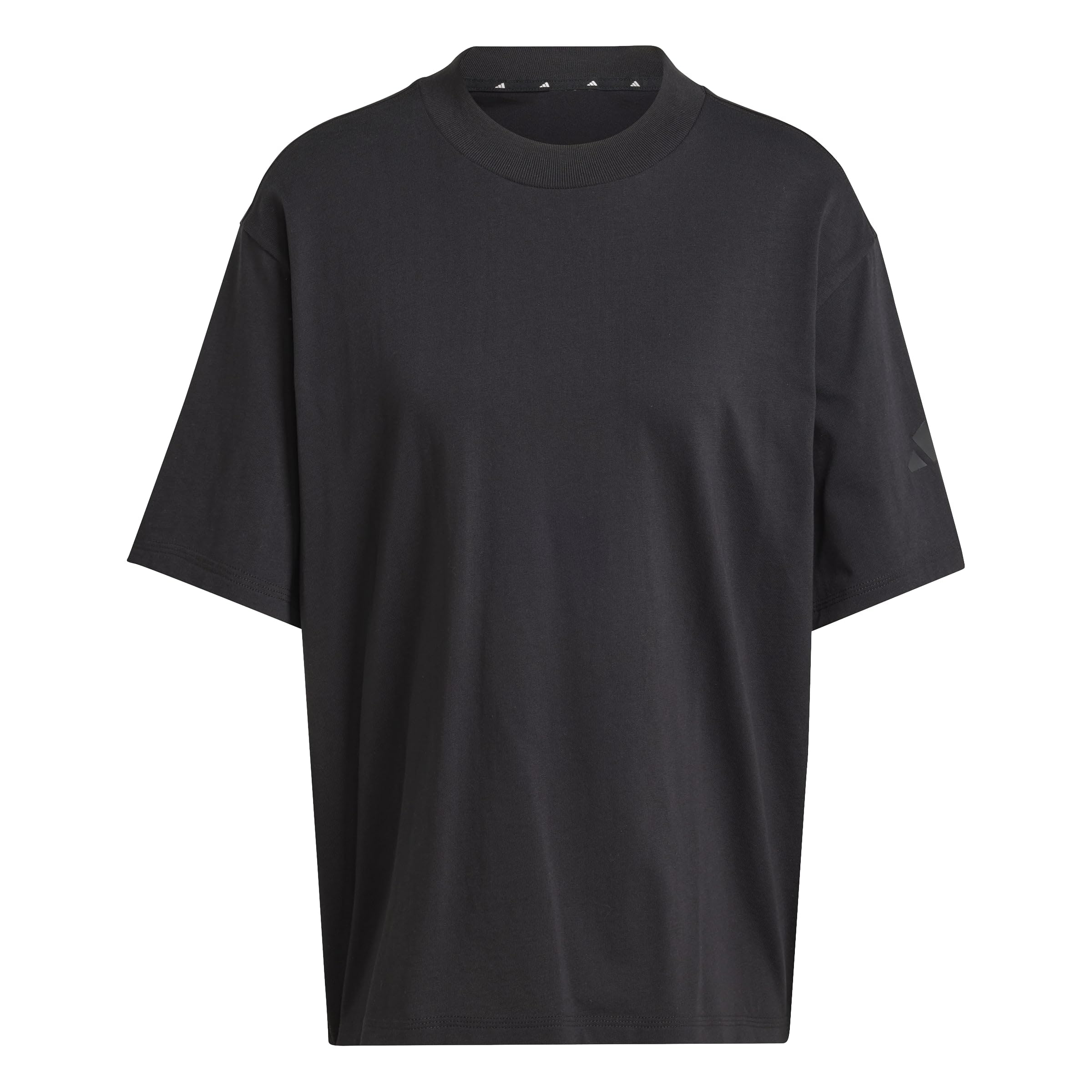 adidas Women's Essentials Contemporary Logo Boyfriend T-Shirt, Black, M