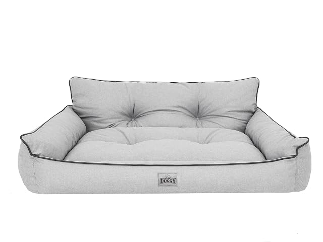 Foto 2 de 8 de DOGGY Cama para Perros y Mascotas, Acolchada, 132 x 106 cm, Color Verde