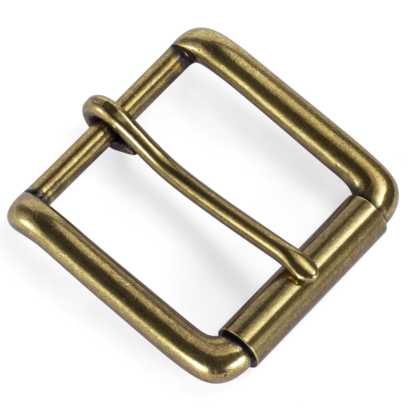 1.5'' Brass Single Prong Belt Buckle, Unisex