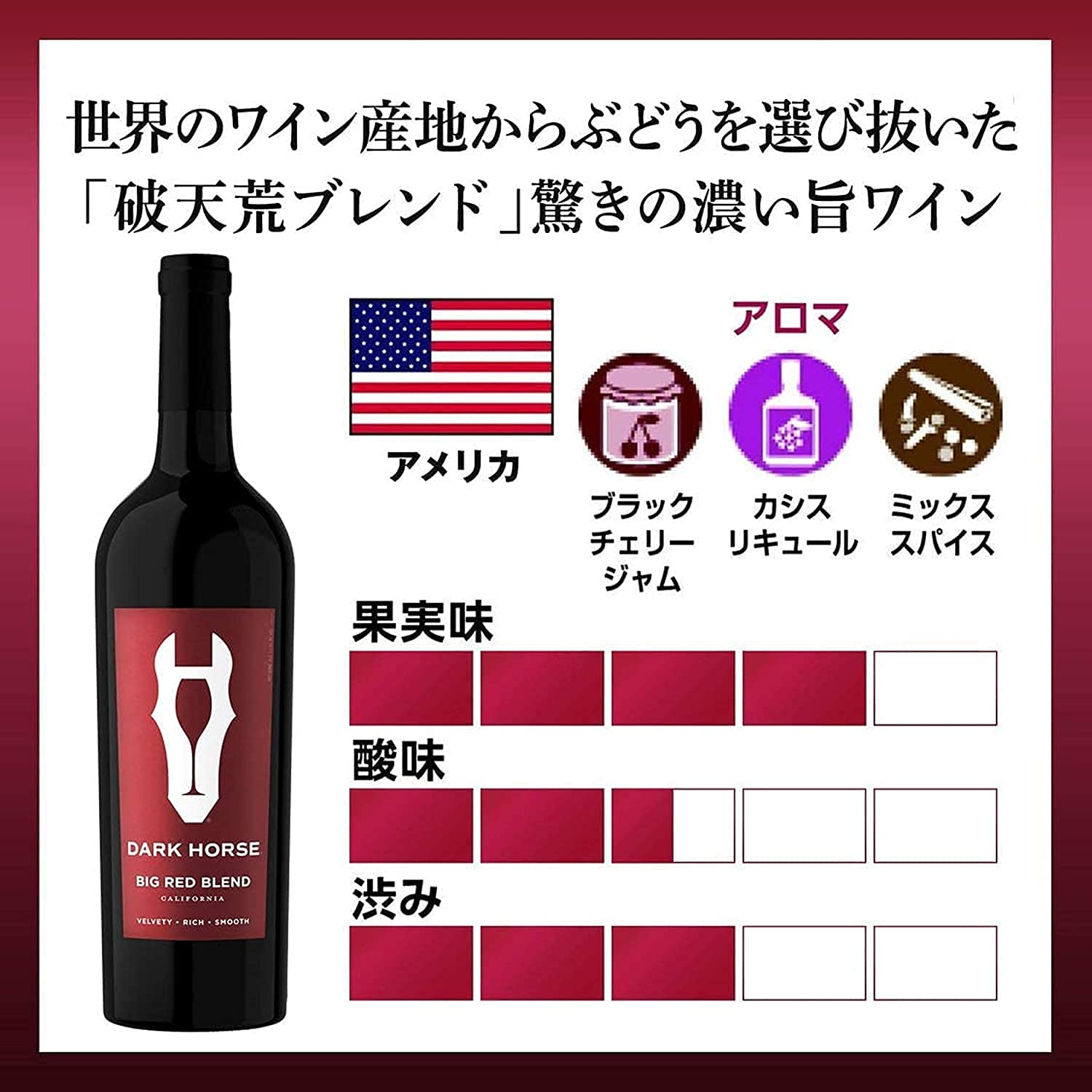ワイン 3種類 6本セット アメリカ産 赤ワイン 飲み比べ Amazon.co.jp: Suntory 赤ワイン 【肉専用ワイン】 濃厚赤ワイン