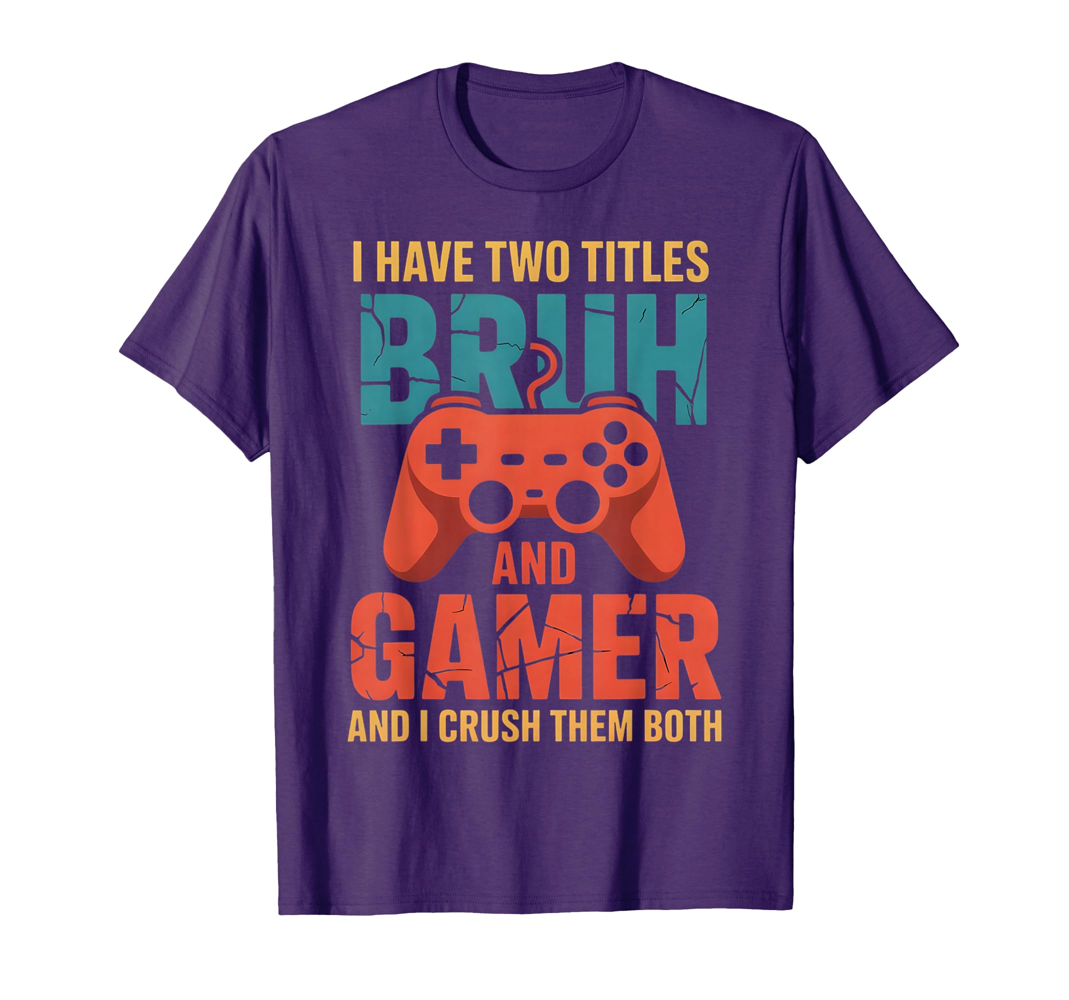 Funny Gamer Vintage Video Games For Boys Bruh Son Gifts T-Shirt