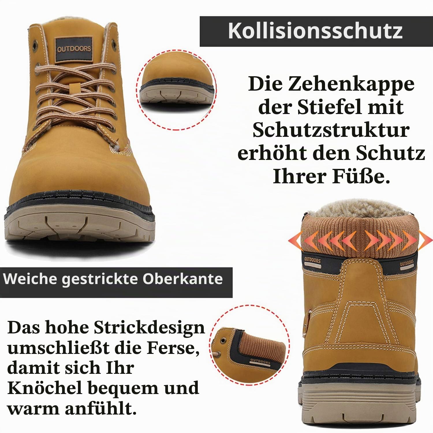 Eagsouni Winterschuhe Herren Damen