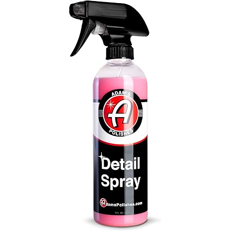 Adam's Detail Spray 16oz - Quick Waterless Detailer Spray for Car Detailing | Polisher Clay Bar & Car Wax Boosting Tech | Add Shine Gloss Depth Paint | Car Wash Kit & Dust Remover