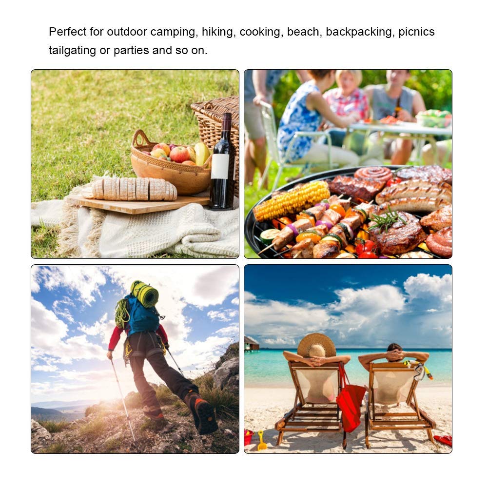 Tragbarer Holzkohlegrill, Edelstahl Kleiner Grill HolzkohlegrillBarbeque Grill Tragbarer Klappgrill für Outdoor Camping Kochen Picknicks