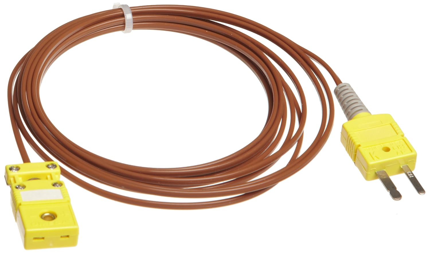 Dickson D605 Piercing Temperature Probe with Coiled Cable, -200 to +1,650 degrees F, Stainless Steel, 4" Temperature Probe Length, 5' Cable Length