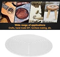 Vista 3 de FTVOGUE Buscador central redondo con escamas transparentes acrílico DlY carpintería círculo calibre diámetro 7.9 in