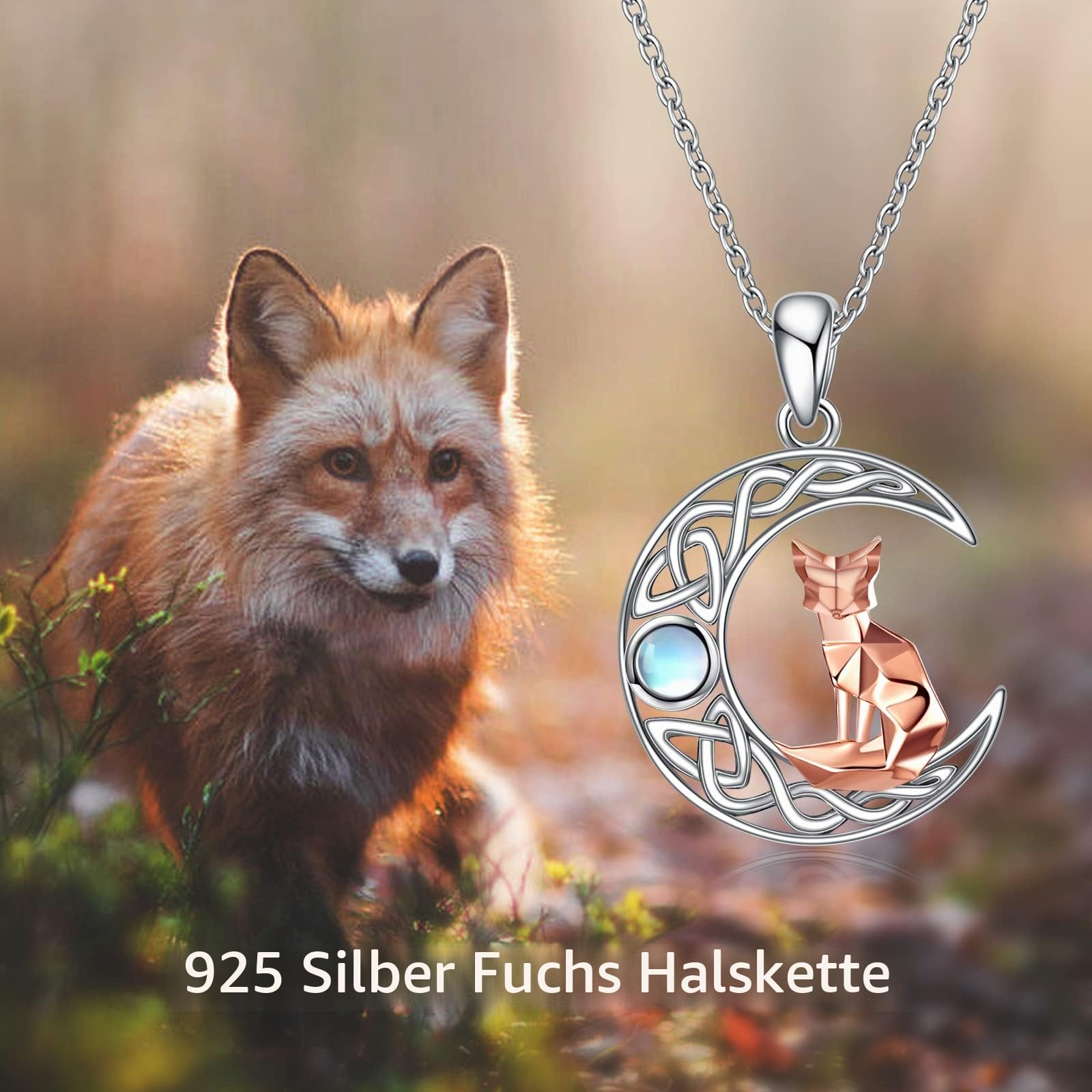 YAFEINI Origami Katze/Wolf/Fuchs/Pinguin/Kolibri/Eule/Kardinal Halskette 925 Sterling Silber Anhänger Halskette Schmuck Geschenk für Damen Mädchen Freund