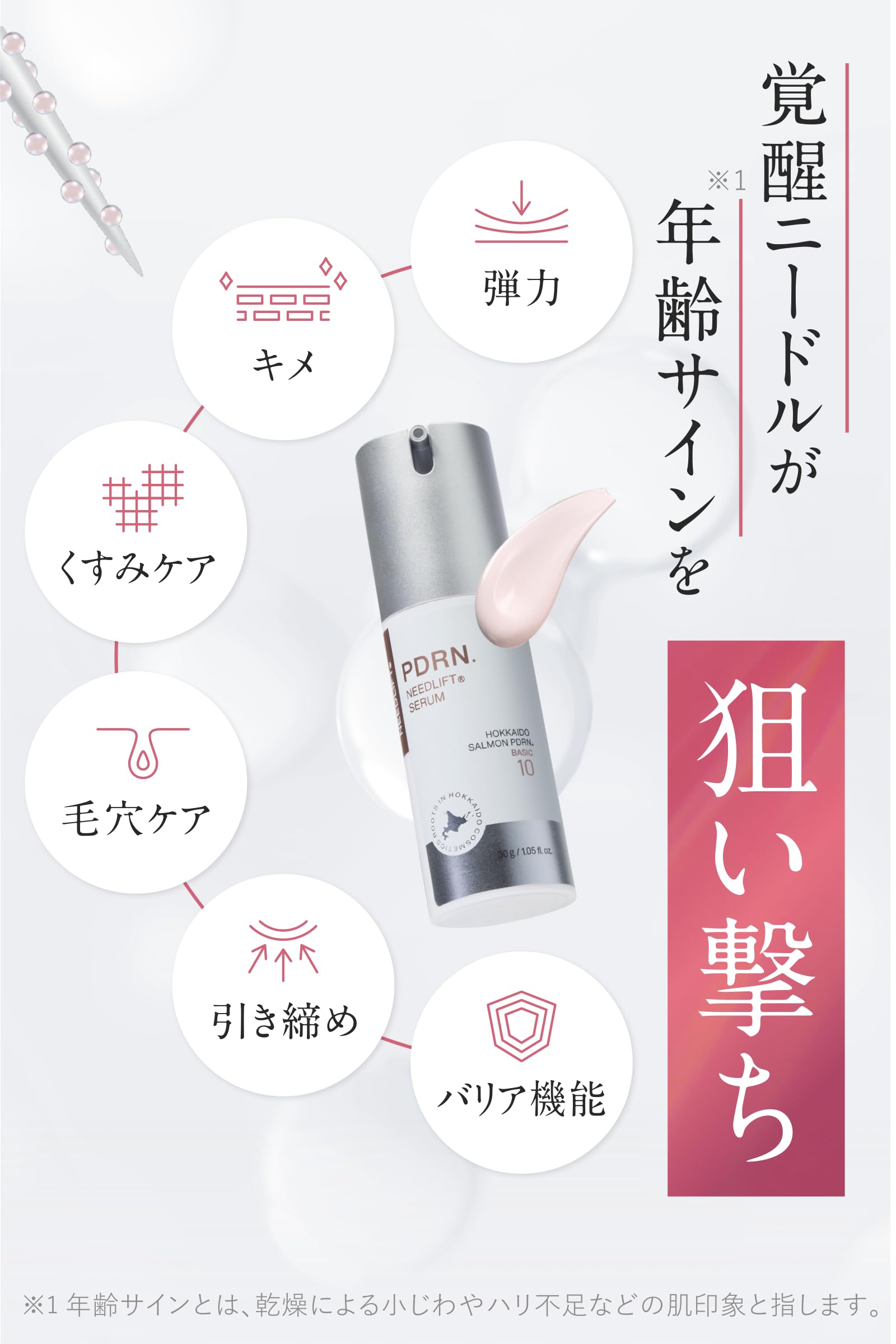 Amazon | 北海道 PDRN ニードリフトセラム 美容液 スピキュール 約33万