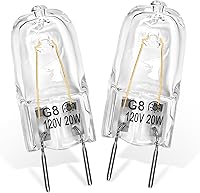 Vista 7 de Bombilla halógena compatible con GE, Samsung, Kenmore, Elite, Maytag, microondas sobre la estufa, luz nocturna/luz para estufa para microondas GE