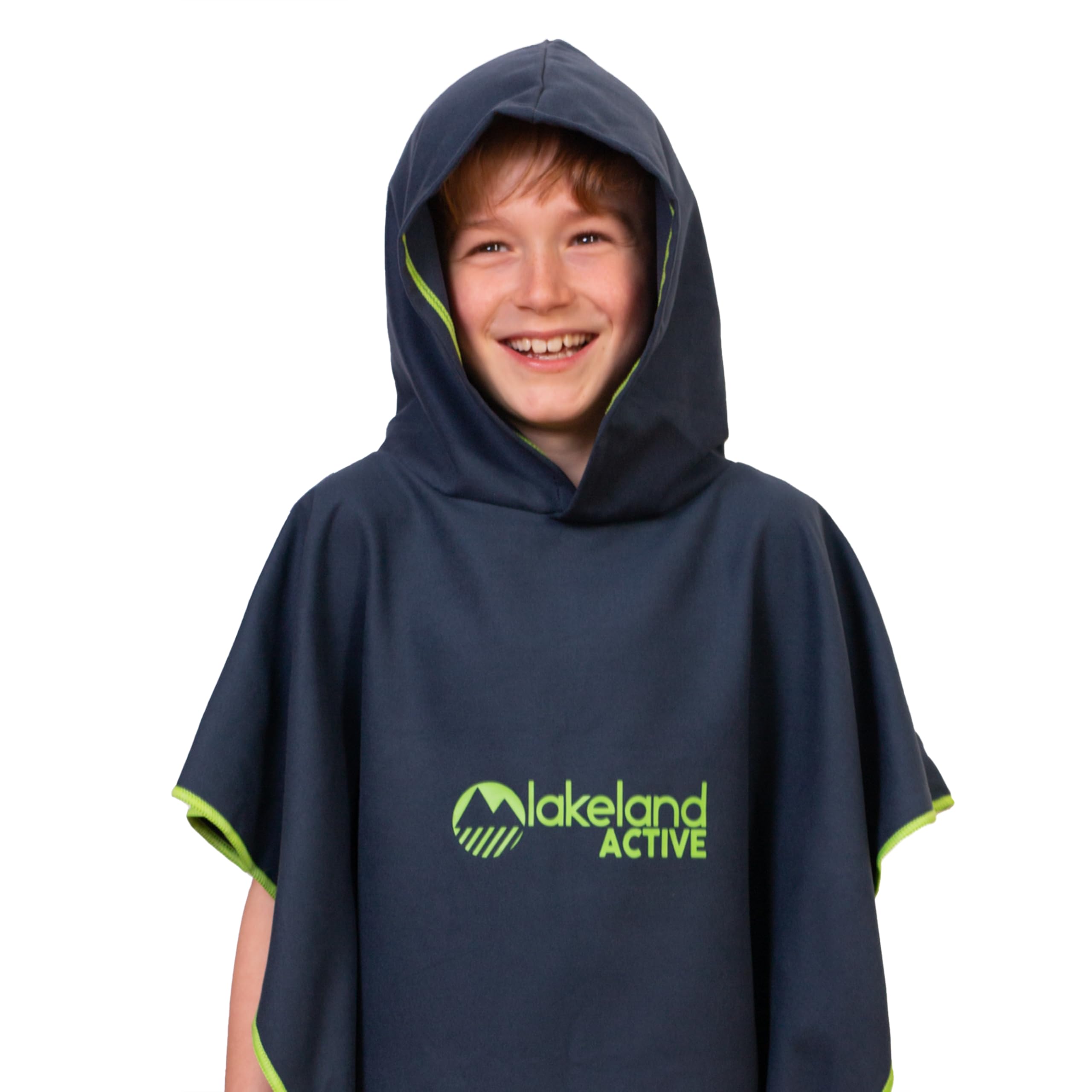Poncho Asciugamano Con Cappuccio Per Bambini 5-10 Anni - Microfibra Assorbente, Asciugatura Rapida - Foto 10