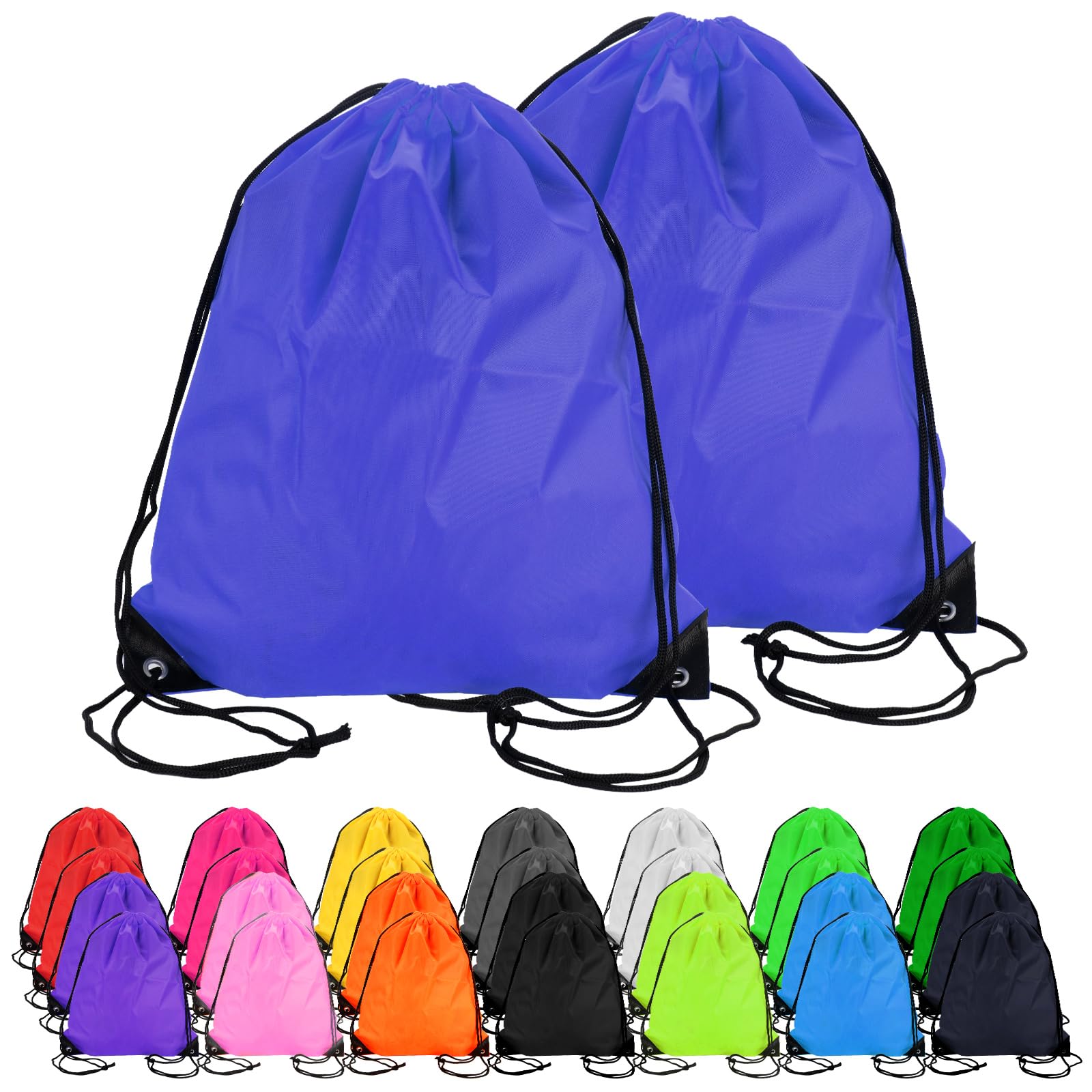 Borse con coulisse, 50 x 42, in polietilene, con coulisse, borsa da palestra, borsa da nuoto con cordoncino, borsa con coulisse, borsa con coulisse, adatta per sport, scuola e varie altre attività