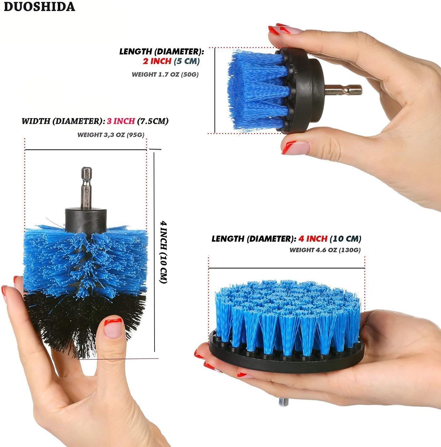 Exclusive Discount 80% Offer Drill Brush Heavy Duty Stiff Bristle Scrub Brush with 6 Inch Extend & Scrub Pads Cleaning Kit (Medium Blue) Best Deal Product Drill Brush Heavy Duty Stiff Bristle Scrub Brush with 6 Inch Extend & Scrub Pads Cleaning Kit (Medium Blue)