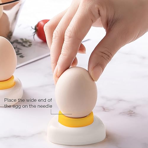 Miniatura 3 de Elestoria Pricker de huevos pelador de huevos duros, perforador de huevos, póker de huevos, sobresoplador de huevos, decoración de huevos,