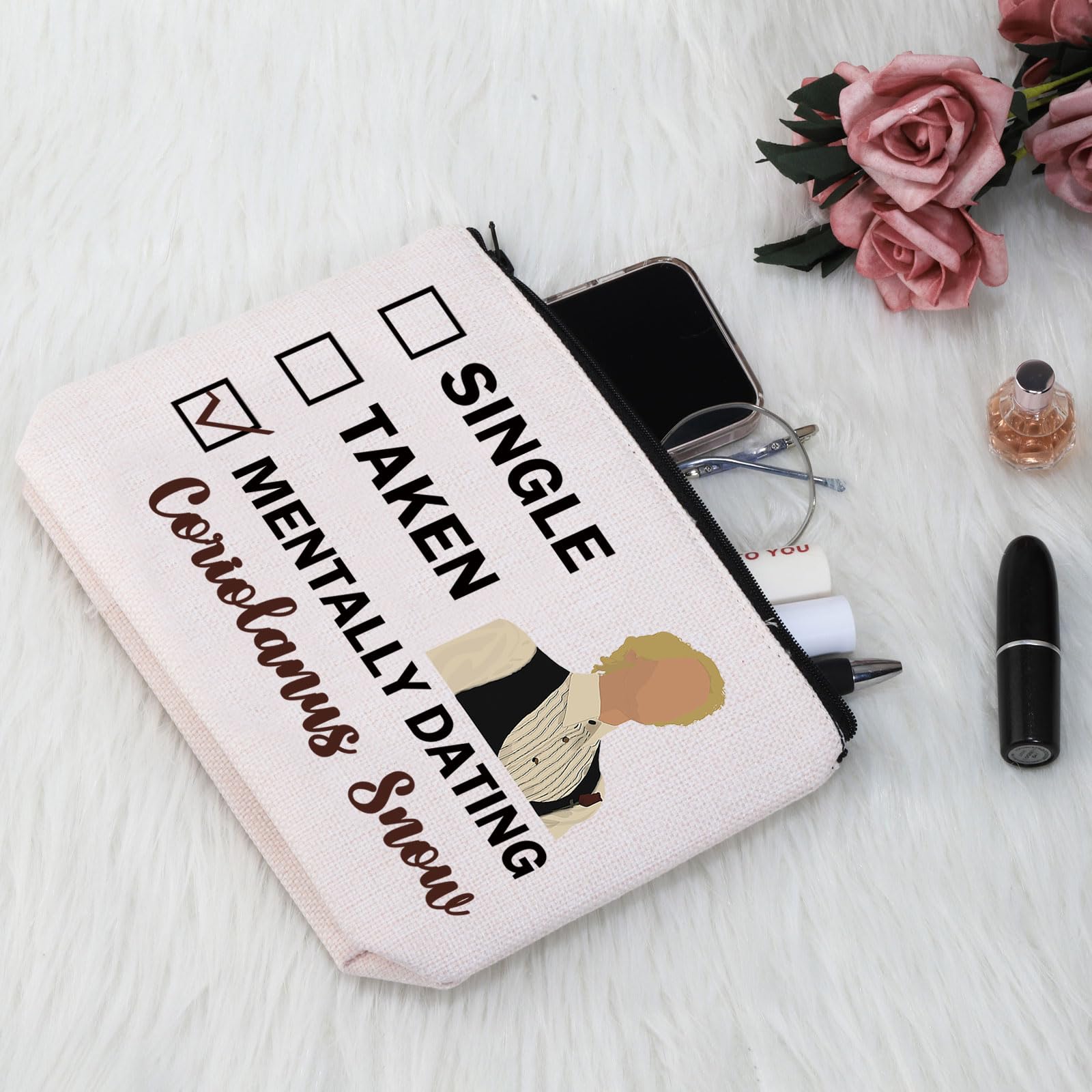 PYOUL Movie Inspired Gift Dating Coriolanus S Makeup Bag Action Film Fan Cosmetic Bag Fantasy Adventure Movie Fan Gift (Dating Coriolanus S-B) - Image 4
