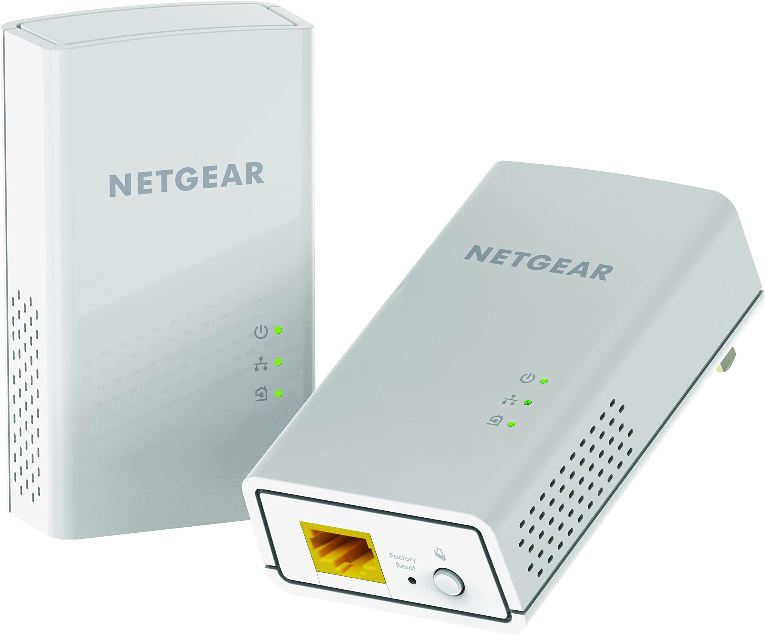 NETGEAR Powerline Adapter Kit, 1200 Mbps Wall-Plug, 1.2 Gigabit Ethernet Ports (PL1200-100PAS)