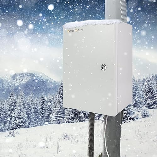 Miniatura 5 de Caja eléctrica para exteriores, caja de conexiones de acero 16 x 12 x 8 pulgadas, NEMA 4X Caja eléctrica IP66 impermeable y a prueba de polvo, caja