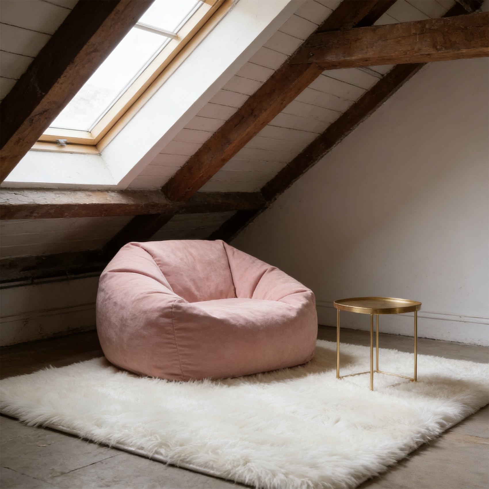 Tapis de chambre blanc 194 x 290 cm pour créer un coin cocooning moderne