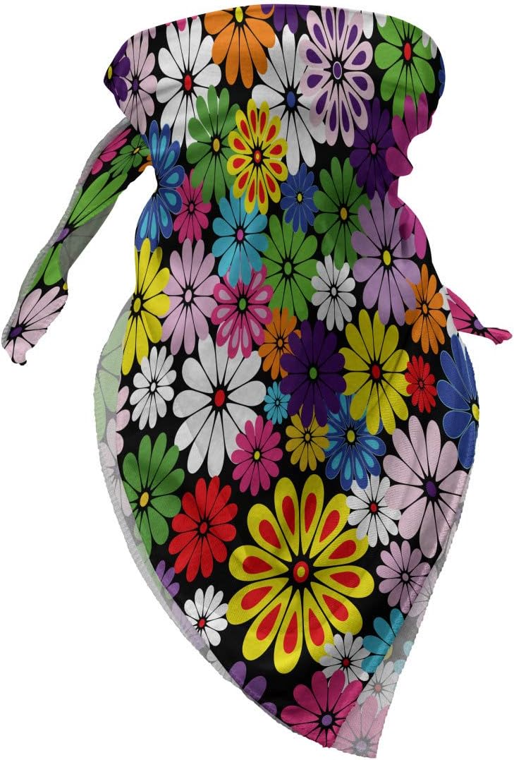 Ambesonne Unisex Bandana Purple Black 1