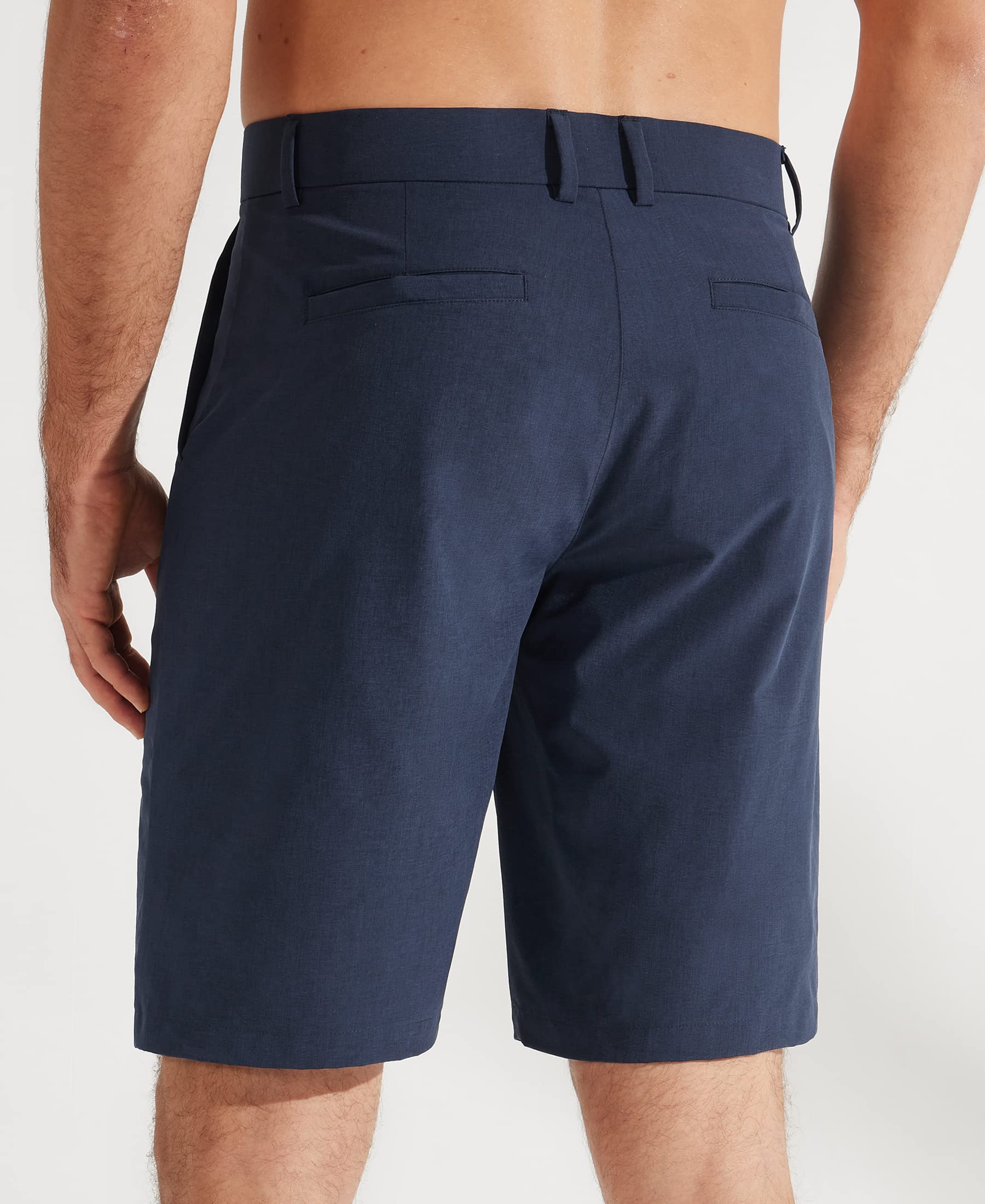 Libin Short de Golf pour Homme 17,8 cm 22,9 cm Short de Travail décontracté à Devant Plat Hybride léger à séchage Rapide résistant à l'eau