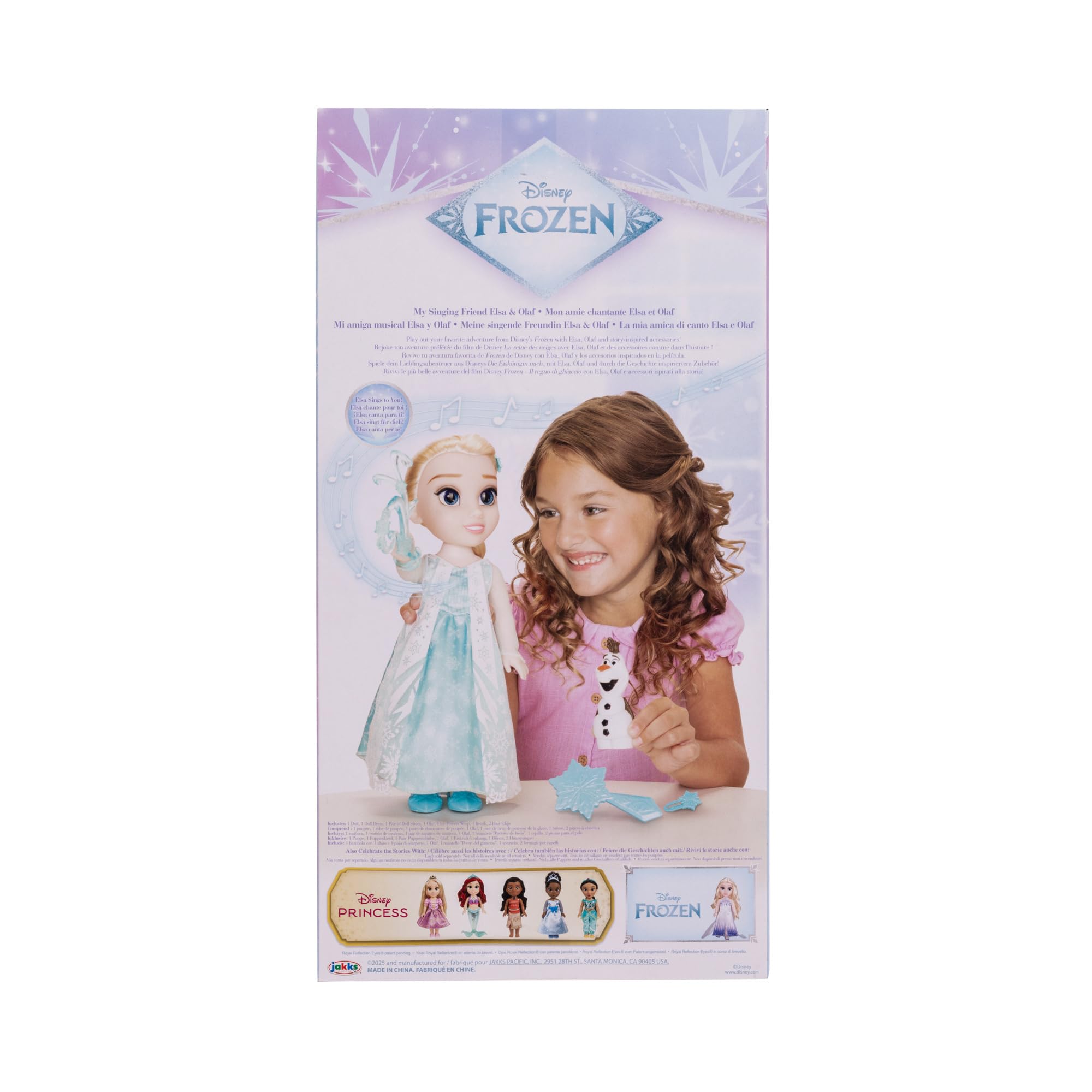 Disney Die Eiskönigin - Frozen - śpiewająca lalka Elsa 35 cm, śpiewa "Let It Go", wraz z akcesoriami dla dodatkowej zabawy dla dziewczynki od 3 lat, 225306, turkusowa