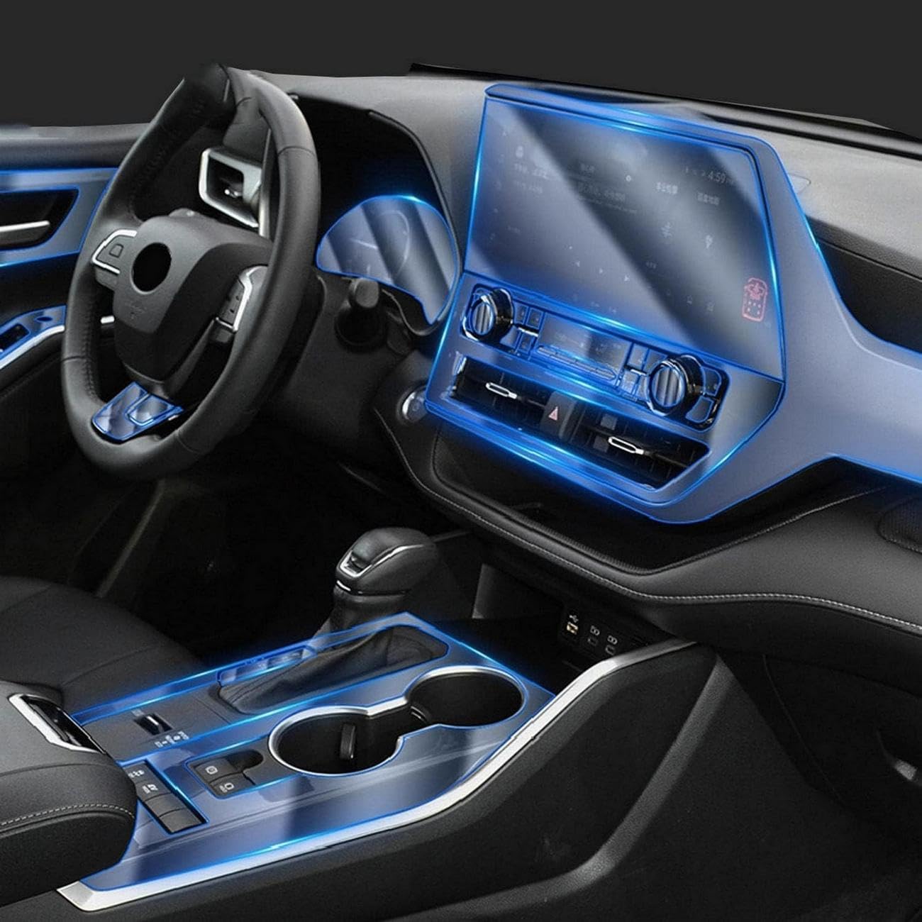 Película protectora de TPU autorreparable para consola Toyota Highlander RHD