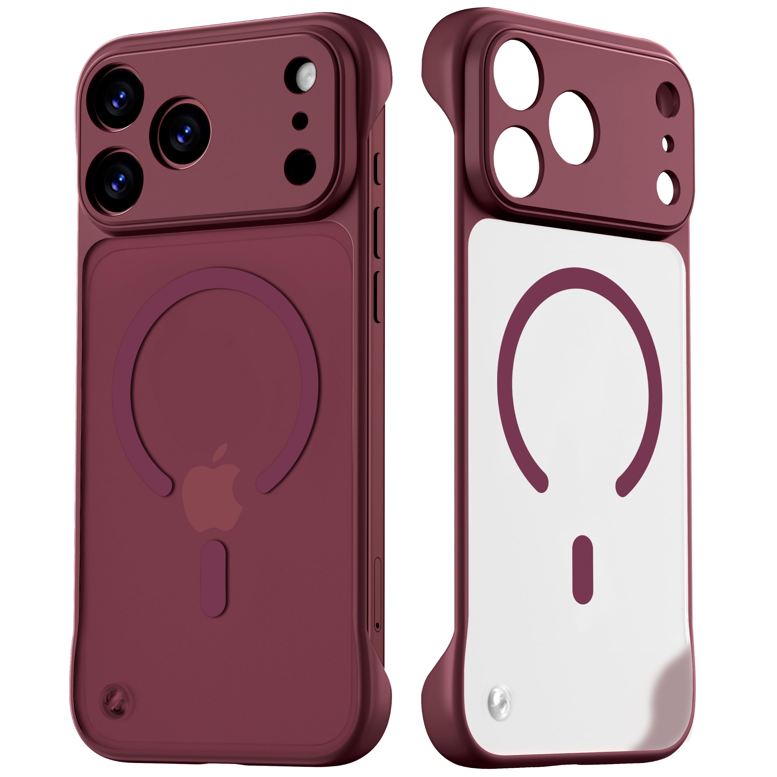 Magnetic Slim Case for iPhone 18 Pro Max & iPhone 17 Pro Max, Burgundy